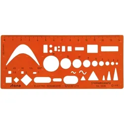 Standardgraph Elektro-Schablone Schule/Ausbildung 1 Stück