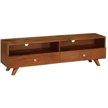 vidaXL Altholz Massiv TV-Schrank 140x30x40 cm Braun Holz