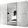 STAUD Schwebetürenschrank Sinfonie Plus 298 x 222 x 68 cm Weiß