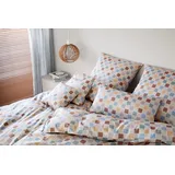 ELEGANTE Scrabble Kariert Beige 135 x 200 cm + 80 x 80 cm