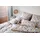 ELEGANTE Scrabble Kariert Beige 135 x 200 cm + 80 x 80 cm