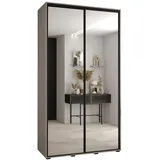 möbel kryspol Schwebetürenschrank Dakota 140 x 235,2 x 45 cm Silberfarben