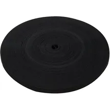 FIXMAN 666014 Selbstklebendes Klettband, schwarz 13 mm x 25 m