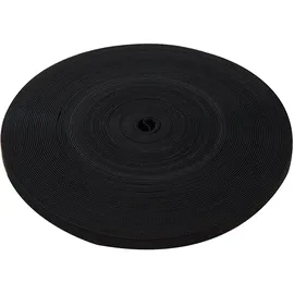 FIXMAN 666014 Selbstklebendes Klettband, schwarz 13 mm x 25 m