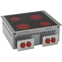 Küchenarbeitsplatte einbau 4 hitzezonen - 700x600x210 mm - 8600 W 400/3V - 12800631 Eurast