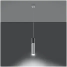 Sollux Borgio 1-flg. GU10 40W 40 cm weiß/grau