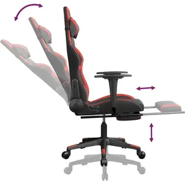 vidaXL Modell 9 Gaming-Stuhl Rot Schwarz