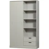Woood Mila 120 x 42 x 200 cm Grau