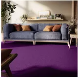 Steffensmeier Teppichboden Cambridge Young Meterware | Auslegware für Kinderzimmer Wohnzimmer Schlafzimmer | Lila, Größe: 100x100 cm