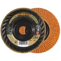 RHODIUS TOPline JUMBO LONGLIFE TRIM Fächerschleifscheibe 125 x 22,23