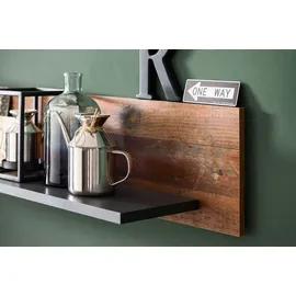 trendteam Indy Kastenmöbel-Sets grau Graphit matera, Old Wood farben) Wohnwände mit Glaseinsatz