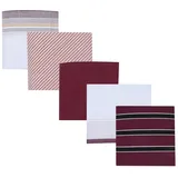 Suitable Taschentücher 5er-Pack Druck Bordeaux - Herren - Bekleidung