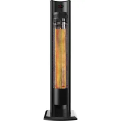 Activejet Stahl-Terrassenheizer APH-CS2000, Freistehender Terrassenheizer, Schwa