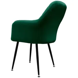ML DESIGN modern liv Ml-Design Esszimmerstuhl, Grün, 43x83x58 cm, Esszimmer, Stühle, Esszimmerstühle, Armlehnenstühle