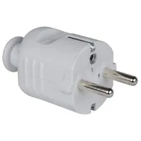 PCE 08279 Schutzkontaktstecker PP 2SL T?lle zentral IP20 grau