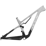 QHIYRZE Downhill MTB-Rahmen 29er Voll Gefedert Mountainbike-Rahmen 17'' Carbon Enduro Softtail Rahmen DH/AM/XC 148mm Steckachse Boost Rahmen Scheibenbremse(G-Gray)