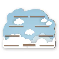 Tonie Regal „Blaue Wolken“ - für Toniebox  &  Tonies; inkl. 40 Metallplättchen