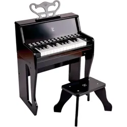 HAPE E0629 Leuchttasten-Piano mit Hocker, schwarz