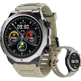 Cillso Smartwatch für Damen Herren, 1.39" HD Smartwatch mit Telefonfunktion, 110+ Sportmodi Fitnessuhr Tracker, IPX7 Wasserdicht Smart Watch mit Schrittzähler Schlafmonitor