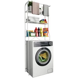 MID.YOU Waschmaschinenschrank Tubas 60 x 24 x 167 cm Weiß