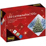 IDENA Lichterkette 120 LED Warmweiß, mit 8 Stunden Timer Funktion und Transformator, ca. 19,9 m