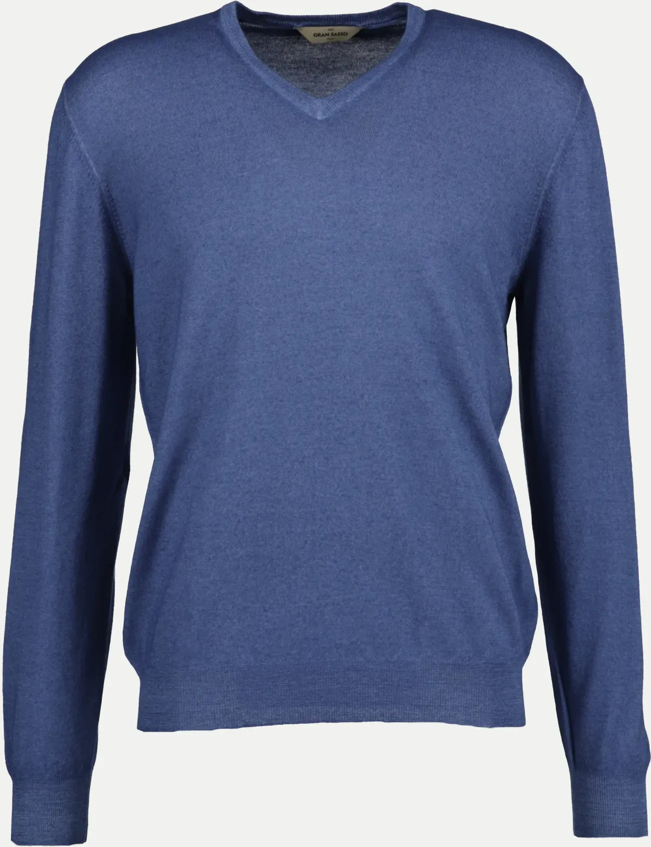 Strickpullover mit V-Ausschnitt Blau 54