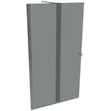 Hüppe Xtensa Pure Walk-In Gleittür 1-teilig, mit festem Segment, - HÜPPE
