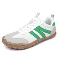 MIEHUIAI Unisex Barfußschuhe mit breiter Zehenbox, Zero-Drop Sohle, Atmungsaktiv und leicht, minimalistische Outdoor Freizeitschuhe für Damen und Herren(Weiß,40EU) - 40 EU