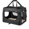 Hundetransportbox faltbar & schwarz