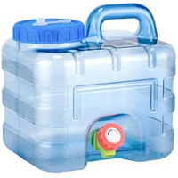 Aibyks Wasserkanister Trinkwasser-Eimer Tragbarer Camping-Wasser-Behälter Wasser-Container-Tap-Tank Mit Wasserhahn Für Camping-Wandern 7,5l