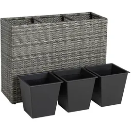 Estexo Hochbeet 77 x 77 x 77 cm Anthrazit