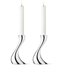 Georg Jensen Kerzenständer-Set Cobra Edelstahl Silber