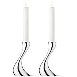Georg Jensen Kerzenständer-Set Cobra Edelstahl Silber
