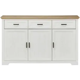 Stella Trading Sideboard Varese - weiß - Maße cm B: 166 H: 102 T: 48.0
