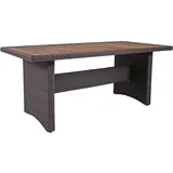 Garden Pleasure BRAGA Gartentisch 180 x 90 x 75 cm grau/braun