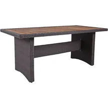 Garden Pleasure BRAGA Gartentisch 180 x 90 x 75 cm grau/braun