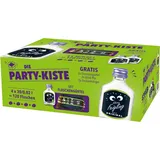Kleiner Feigling Party-Kiste - Feinster Vodka mit fruchtigem Feigenaroma - Der kultige Party-Schnaps für jede Fete - fruchtiger Likör 120 x 0,02 L Shot - inkl. Flaschengürtel - 20 % vol.