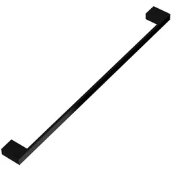 kalb   Handtuchhalter Lenn mit langer Stange und beidseitig befestigt für Wand, große Möbel, schwarz, Aluminium, Länge: 800mm, Höhe: 25mm, Tiefe: 60mm