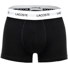 Lacoste Boxershorts Baumwolle schwarz M 3er Pack
