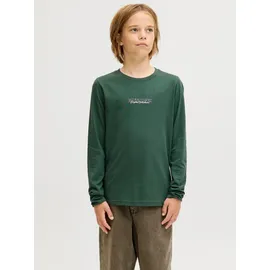 Jack & Jones Junior Langarmshirt JORBLEECKER MINIMAL TEE LS CREW NE JNR grün 128 (8J)