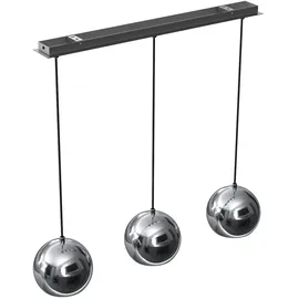 Licht-Erlebnisse Hängeleuchte Chrom E27 Metall Hängelampe