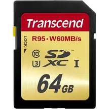 Transcend SDXC 64GB Class 10 95MB/s UHS-I U3
