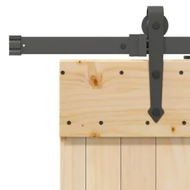 vidaXL Schiebetür rechts 95 x 210 cm braun