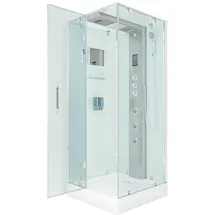 AcquaVapore AquaVapore Dampfdusche Duschtempel Sauna Dusche Duschkabine D38-00L3 80x80 cm