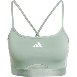 adidas Performance Hyperglam Low Support Bralette Damen JC7354 - silver green M