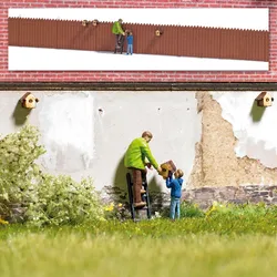 Nistkasten am Holzzaun Modell von Busch 1:87