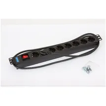 Triton Steckdosenleiste 2 m Schwarz 8 St.