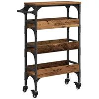 VidaXL Küchentrolley Altholz 53 x 20 x 76 cm