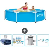 Intex – Schwimmbecken mit rundem Rahmen – 244 x 51 cm – im Lieferumfang enthalten Accessoire CB7