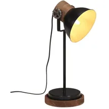 vidaXL Schreibtischlampe Schwarz